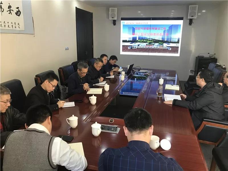 公司對西安幸福林帶基坑工程項(xiàng)目進(jìn)行專項(xiàng)安全排查